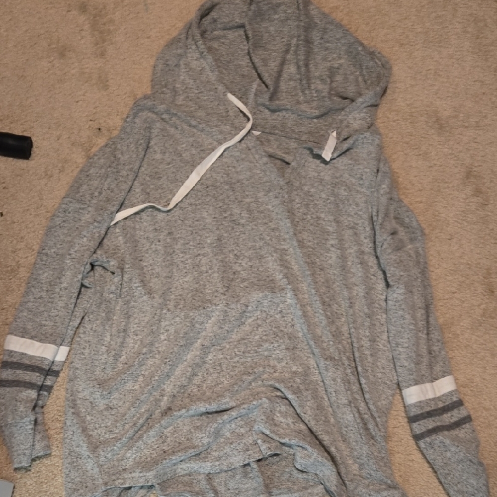 Gray Hooded Men's Shirt